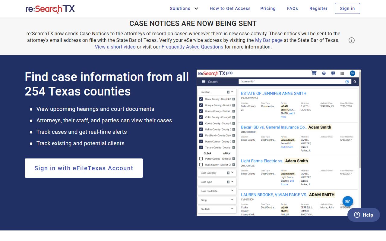 Marion County court records after jail arrest reSearchTX portal